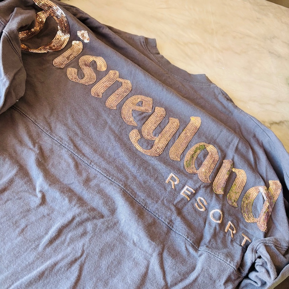 Disneyland spirit jersey rose gold sequins